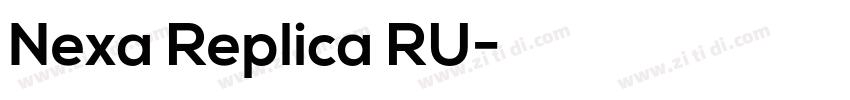 Nexa Replica RU字体转换